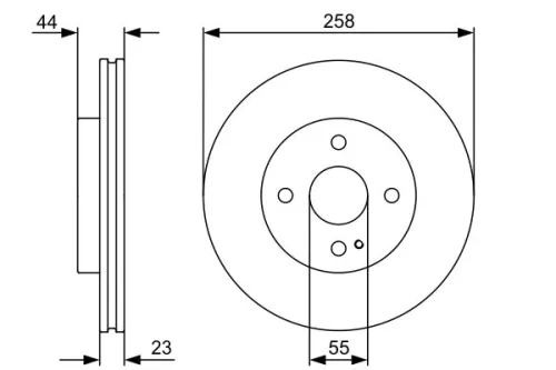 BOSCH Brake Disc (0986479541)