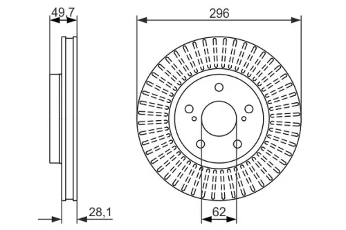 BOSCH Brake Disc (0986479633)