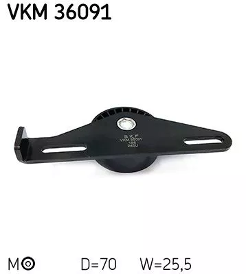 SKF Belt Tensioner, V-ribbed belt (VKM36091)