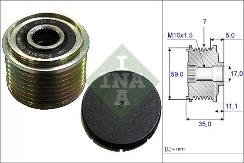 Alternator Freewheel Clutch