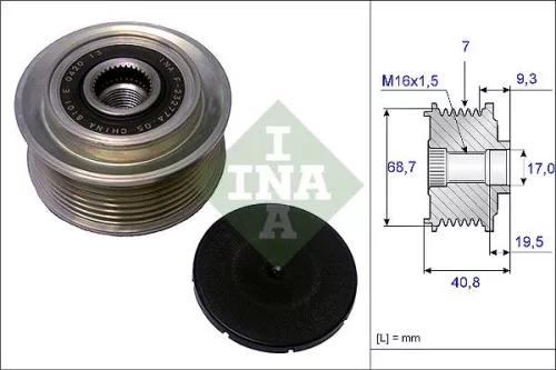Alternator Freewheel Clutch
