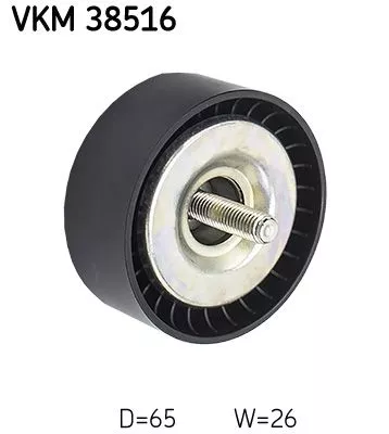 Deflection/Guide Pulley, V-ribbed belt