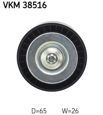 SKF Deflection/Guide Pulley, V-ribbed belt (VKM38516)