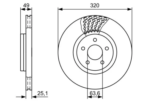 BOSCH Brake Disc (0986479660)