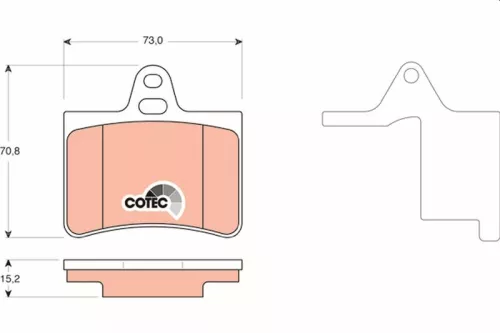TRW Brake Pad Set, disc brake (GDB1450)