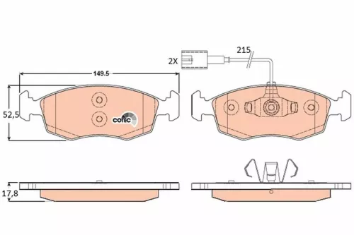 TRW Brake Pad Set, disc brake (GDB1900)