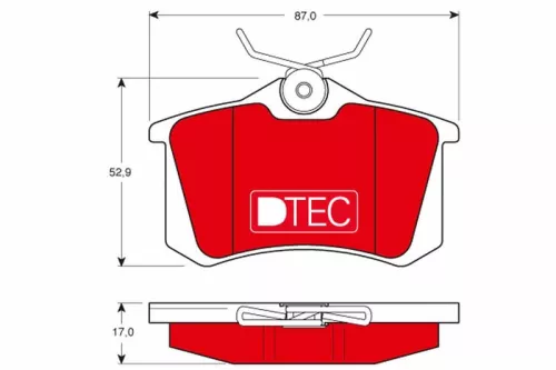 TRW Brake Pad Set, disc brake (GDB1330DTE)