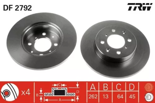 TRW Brake Disc (DF2792)