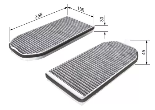 BOSCH Filter, cabin air (1987432362)