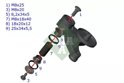 Schaeffler INA Repair Kit, V-ribbed belt tensioner (533011710)