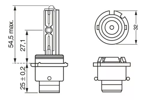 BOSCH Bulb, headlight (1987302910)