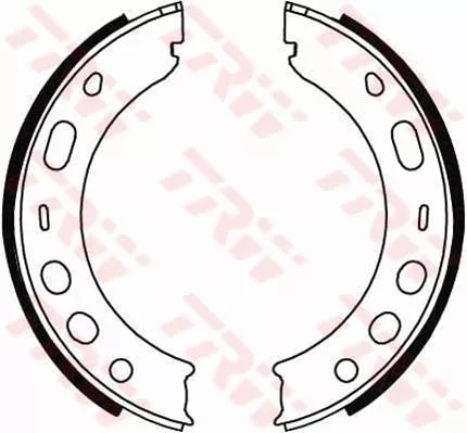 Brake Shoe Set, parking brake