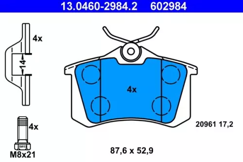 Brake Pad Set, disc brake
