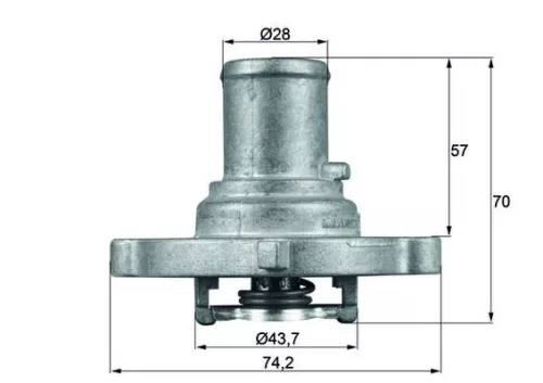 Thermostat, coolant