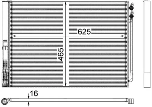 MAHLE Condenser, air conditioning (AC567000P)