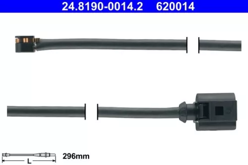 Warning Contact, brake pad wear