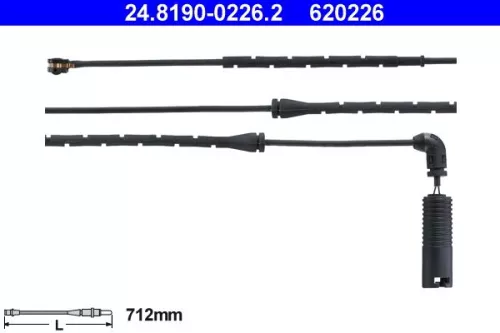 Warning Contact, brake pad wear