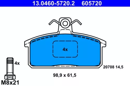 Brake Pad Set, disc brake