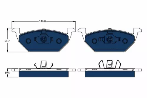 TRW Brake Pad Set, disc brake (GDB1984BTE)