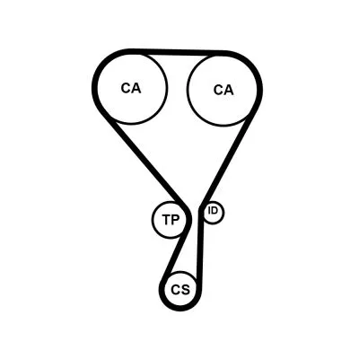 CONTINENTAL CTAM Timing Belt (CT1228)