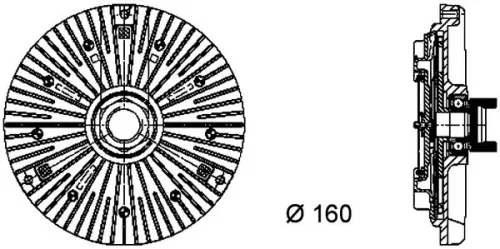 MAHLE Clutch, radiator fan (CFC58000P)