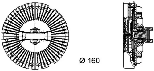 MAHLE Clutch, radiator fan (CFC77000P)