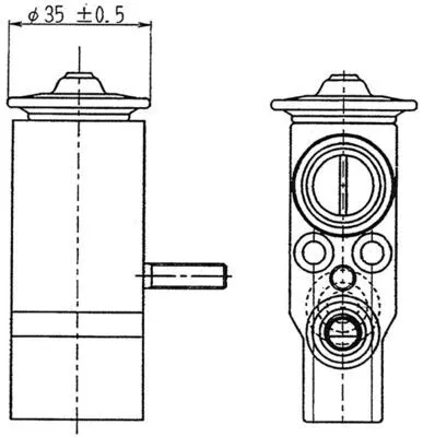 MAHLE Expansion Valve, air conditioning (AVE89000P)
