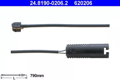 Warning Contact, brake pad wear