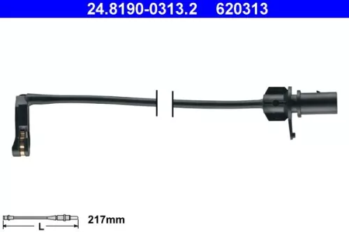 ATE Warning Contact, brake pad wear (24.8190-0313.2)