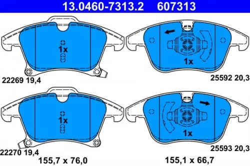 Brake Pad Set, disc brake