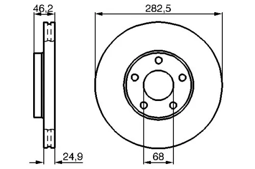 BOSCH Brake Disc (0986479C81)