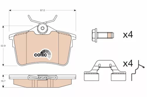 Brake Pad Set, disc brake