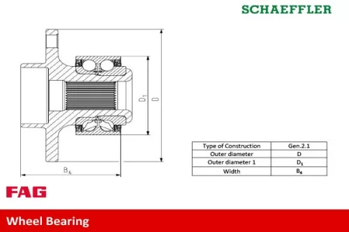 Schaeffler FAG Wheel Bearing Kit (713668050)
