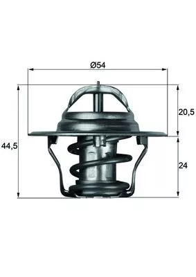 MAHLE Thermostat, coolant (TX492D)