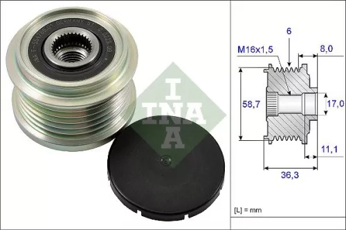 Alternator Freewheel Clutch
