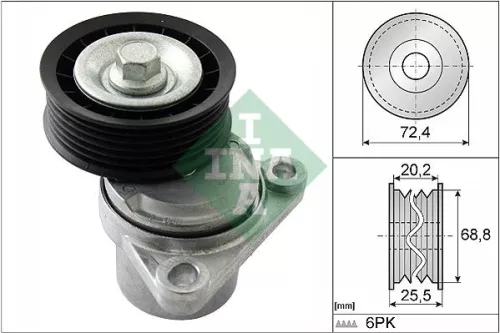 Belt Tensioner, V-ribbed belt