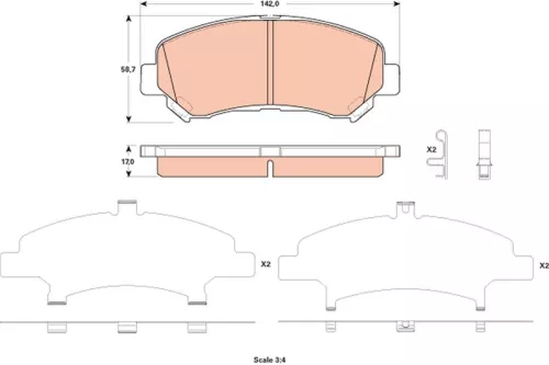 Brake Pad Set, disc brake
