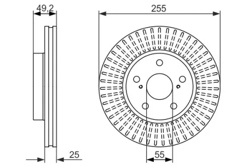 BOSCH Brake Disc (0986479663)