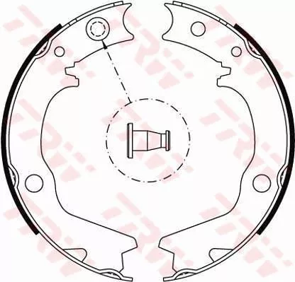 Brake Shoe Set, parking brake