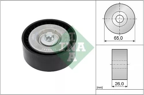 Deflection/Guide Pulley, V-ribbed belt