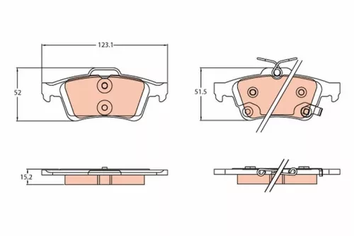 TRW Brake Pad Set, disc brake (GDB2178)