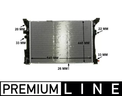 MAHLE Radiator, engine cooling (CR2170000P)