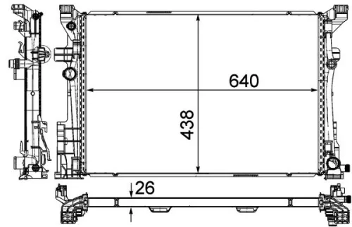 MAHLE Radiator, engine cooling (CR2170000P)
