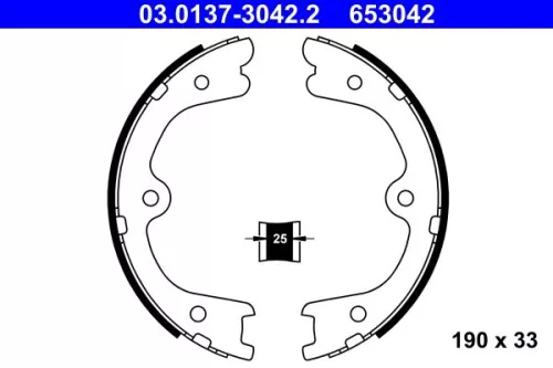 Brake Shoe Set, parking brake