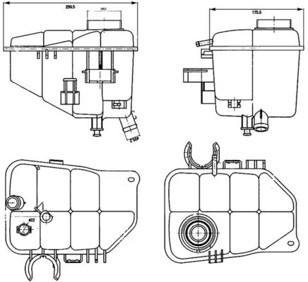 MAHLE Expansion Tank, coolant (CRT126000S)