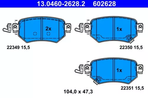 Brake Pad Set, disc brake