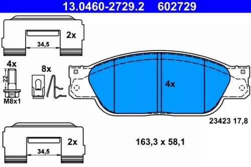 Brake Pad Set, disc brake