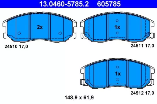 Brake Pad Set, disc brake
