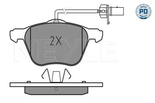MEYLE Brake Pad Set, disc brake (0252326920/PD)