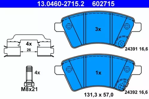 Brake Pad Set, disc brake